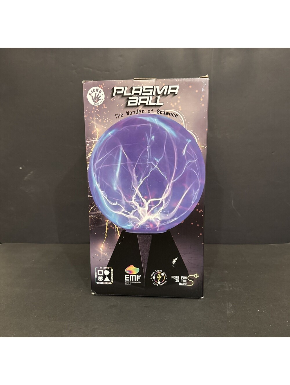 Kicko 7” Plasma Ball Lamp - Touch and Sound Sensitive Globe Lightning Ball